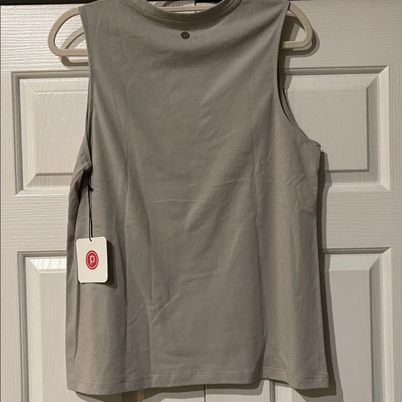 NWT Pure Barre muscle tank olive large - Picture 3 of 3